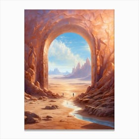 Archway In The Desert Canvas Print