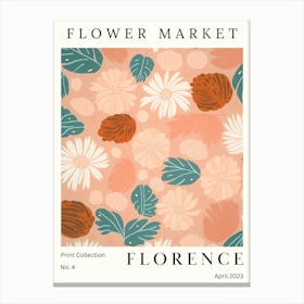 Flower Market Florence Canvas Print