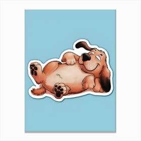 Happy Dog Canvas Print