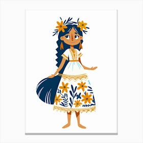 Mexican Girl 2 Canvas Print