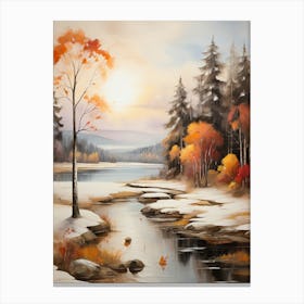 Autumn By The River 3 Canvas Print