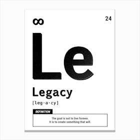 Le Legacy Canvas Print