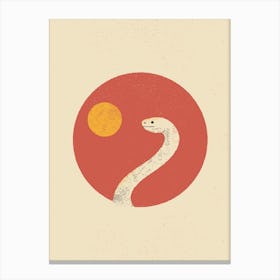 White Snake Canvas Print