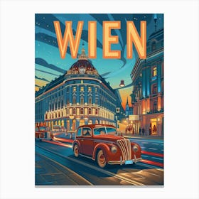 Vienna At Night Canvas Print