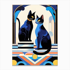 Cat Lovers Canvas Print