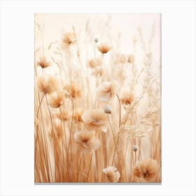 Boho Dried Flowers Flax Flower 4 Canvas Print