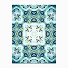 The Blue Pattern Is Symmetrical 2 Canvas Print