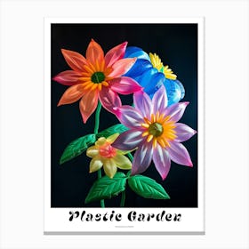 Bright Inflatable Flowers Poster Passionflower 2 Canvas Print