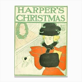 Harper's Christmas, Edward Penfield 1 Canvas Print