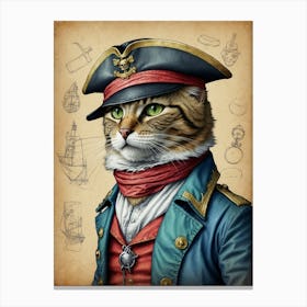 Captain Cat Canvas Print