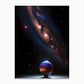 Galaxy In Space Canvas Print