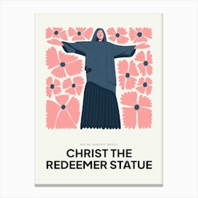 Travel Christ The Redeemer Statue Rio De Janeiro Brazil Abstract Gallery Canvas Print