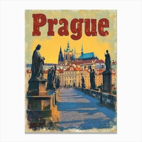 Aihrgdesign A Vintage Travel Poster Of Prague 5 Canvas Print