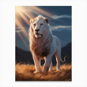 White Lion 2 Canvas Print