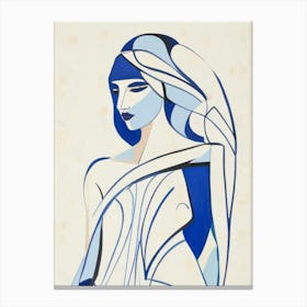 'Blue Woman' Canvas Print