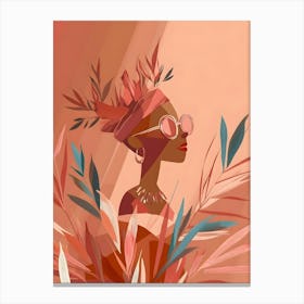 Abstract African Woman Canvas Print