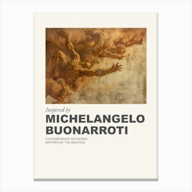 Museum Poster Inspired By Michelangelo Buonarroti 1 Canvas Print