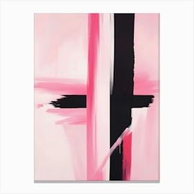 Pink Cross Canvas Print