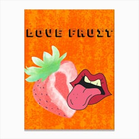Love Fruit Canvas Print