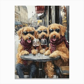 Sophisticated Terriers 9 Canvas Print