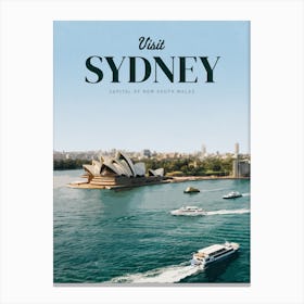 Visit Sydney Canvas Print
