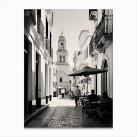 Cadiz, Spain, Black And White Analogue Photography 6 Canvas Print