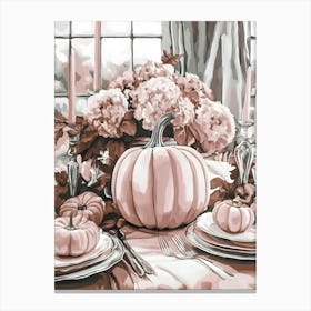 Thanksgiving Table 7 Canvas Print