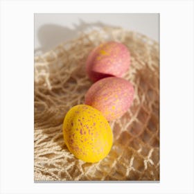Easter Eggs On A Net 1 Canvas Print