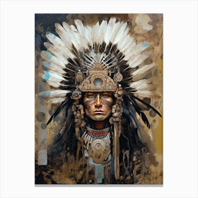 Spirit of the Tribe: Embracing Native American Heritage Canvas Print