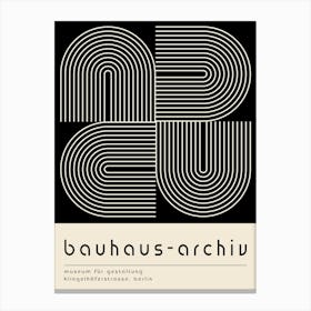 Minimal Bauhaus Arches Canvas Print