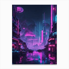 Futuristic City Canvas Print