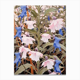 Flower Illustration Lobelia 1 Canvas Print