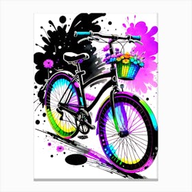 Colorful Bicycle Vector Illustration 1 Canvas Print