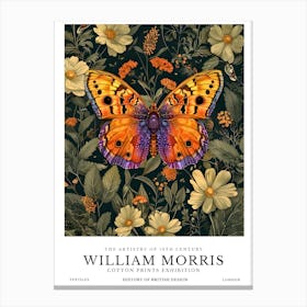 William Morris Exhibition Insects Series 14 Canvas Print