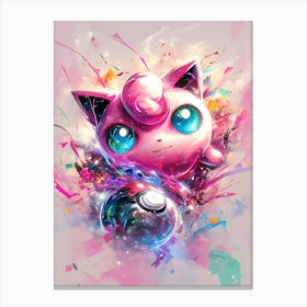 Jigglypuff S From Pokemon Canvas Print