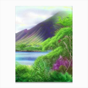 Ile De La Reunion France Soft Colours Tropical Destination Canvas Print
