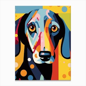 Pop Art Dachshund 5 Canvas Print