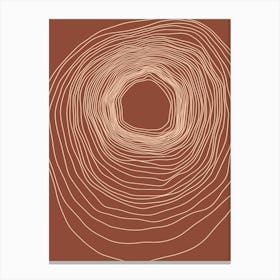 Circle Of Lines Canvas Print