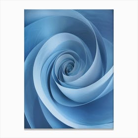 Blue Spiral Canvas Print