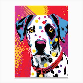 Pop Art Dog Cartoon Style 3 Canvas Print