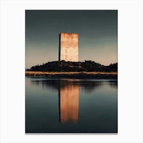 Tower On The Water Canvas Print