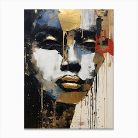 Gold And Black 4 Canvas Print