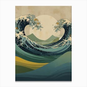 Great Wave Off Kan Canvas Print