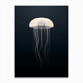 Jellyfish Minimalist Abstract 1 Canvas Print