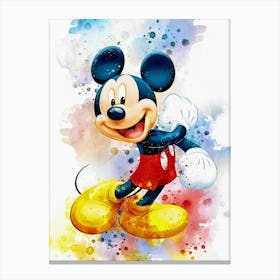 Mickey Is Happy Canvas Print