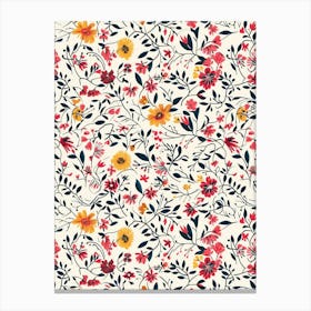Floral Charm London Fabrics Floral Pattern 7 Canvas Print