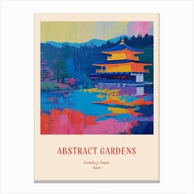 Colourful Gardens Ginkaku Ji  Temple Japan 6 Red Poster Canvas Print