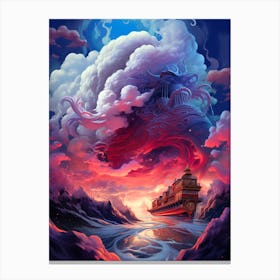 Ship In The Sky 4 Canvas Print
