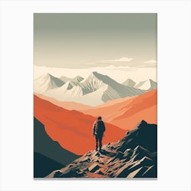 W Trek Chile Hiking Trail Landscape Canvas Print