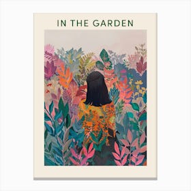 In The Garden Poster Colourful Canvas Print